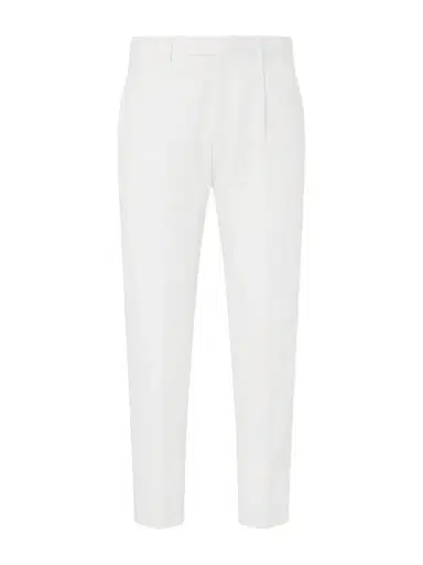 Zegna Pleated Cotton and Linen-Blend Trousers - Men | Thumbnail 1 Zegna Pleated Cotton and Linen-Blend Trousers - Men | Thumbnail 1