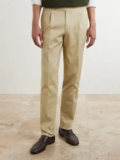 De Petrillo Straight-Leg Cotton-Blend Twill Trousers - Men | Thumbnail 3 De Petrillo Straight-Leg Cotton-Blend Twill Trousers - Men | Thumbnail 3