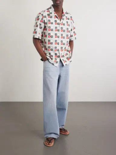 NN07 Julio Camp-Collar Embroidered Voile Shirt - Men | Thumbnail 2 NN07 Julio Camp-Collar Embroidered Voile Shirt - Men | Thumbnail 2