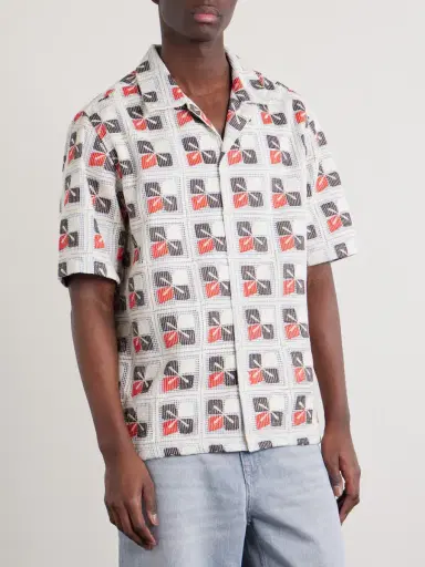 NN07 Julio Camp-Collar Embroidered Voile Shirt - Men | Thumbnail 3 NN07 Julio Camp-Collar Embroidered Voile Shirt - Men | Thumbnail 3
