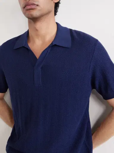 MR P. Silk and Cotton-Blend Knitted Polo Shirt - Men | Thumbnail 5 MR P. Silk and Cotton-Blend Knitted Polo Shirt - Men | Thumbnail 5