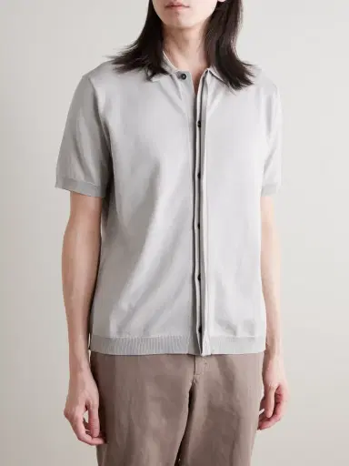MR P. Organic Cotton and Silk-Blend Shirt - Men | Thumbnail 3 MR P. Organic Cotton and Silk-Blend Shirt - Men | Thumbnail 3