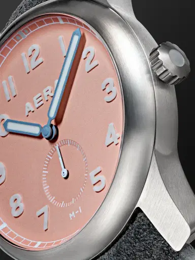 Aera M-1 Dune Automatic 39mm Stainless Steel and Suede Watch - Men | Thumbnail 5 Aera M-1 Dune Automatic 39mm Stainless Steel and Suede Watch - Men | Thumbnail 5