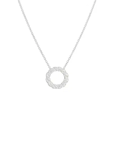 Wish Fine Jewelry 1.55ct Diamond 14K Gold Circle Pendant Necklace | Thumbnail 1 Wish Fine Jewelry 1.55ct Diamond 14K Gold Circle Pendant Necklace | Thumbnail 1
