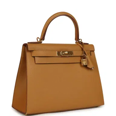 HERMÈS Pre-owned Hermes Kelly Sellier 28 Sesame Epsom Gold Hardware | Thumbnail 2 HERMÈS Pre-owned Hermes Kelly Sellier 28 Sesame Epsom Gold Hardware | Thumbnail 2