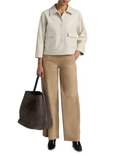LAMARQUE Women's Elara Faux Leather Shirt Jacket | Thumbnail 2 LAMARQUE Women's Elara Faux Leather Shirt Jacket | Thumbnail 2