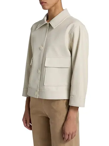 LAMARQUE Women's Elara Faux Leather Shirt Jacket | Thumbnail 4 LAMARQUE Women's Elara Faux Leather Shirt Jacket | Thumbnail 4