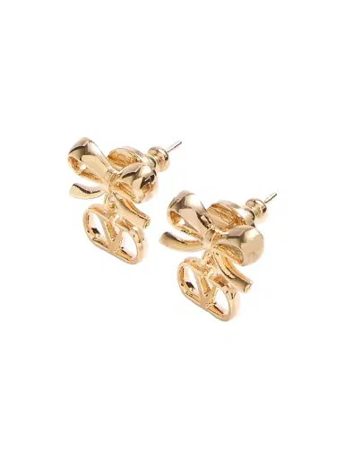 Valentino Garavani Women's VLogo Signature Metal Earrings - Gold | Thumbnail 3 Valentino Garavani Women's VLogo Signature Metal Earrings - Gold | Thumbnail 3