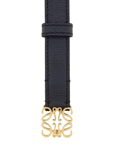 Loewe Women's Anagram Leather Belt - Black Gold - Size Medium | Thumbnail 3 Loewe Women's Anagram Leather Belt - Black Gold - Size Medium | Thumbnail 3