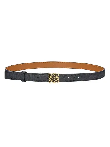 Loewe Women's Anagram Leather Belt - Black Gold - Size Medium | Thumbnail 1 Loewe Women's Anagram Leather Belt - Black Gold - Size Medium | Thumbnail 1