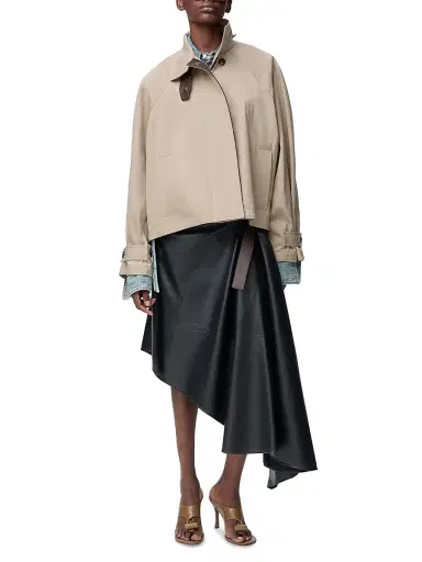 Loewe Women's Raglan-Sleeve Cotton-Blend Short Parka - Beige - Size 10 | Thumbnail 2 Loewe Women's Raglan-Sleeve Cotton-Blend Short Parka - Beige - Size 10 | Thumbnail 2