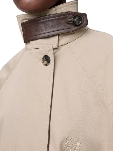 Loewe Women's Raglan-Sleeve Cotton-Blend Short Parka - Beige - Size 10 | Thumbnail 5 Loewe Women's Raglan-Sleeve Cotton-Blend Short Parka - Beige - Size 10 | Thumbnail 5