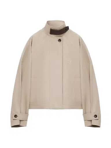 Loewe Women's Raglan-Sleeve Cotton-Blend Short Parka - Beige - Size 10 | Thumbnail 1 Loewe Women's Raglan-Sleeve Cotton-Blend Short Parka - Beige - Size 10 | Thumbnail 1