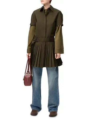 LOEWE Women's ?Anagram Wide-Leg Jeans - Washed Denim | Thumbnail 2 LOEWE Women's ?Anagram Wide-Leg Jeans - Washed Denim | Thumbnail 2