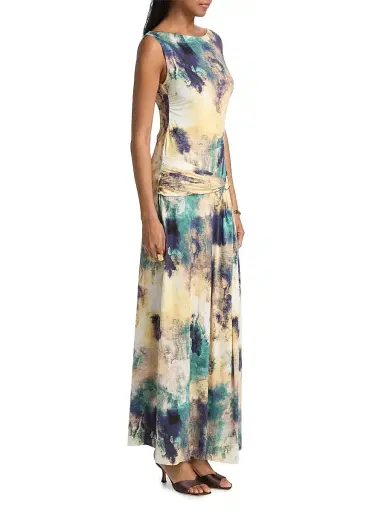 Misa Los Angeles Women's Safira Printed Maxi Dress - Abstract Expression - Size XL | Thumbnail 4 Misa Los Angeles Women's Safira Printed Maxi Dress - Abstract Expression - Size XL | Thumbnail 4