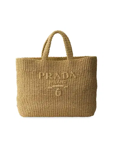 Prada Women's Crochet Tote Bag | Thumbnail 1 Prada Women's Crochet Tote Bag | Thumbnail 1