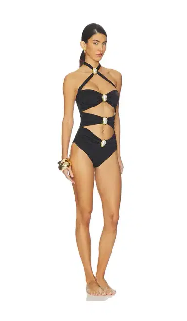 Cin Cin Diamond Moonstone Cut-out Swimsuit | Thumbnail 2 Cin Cin Diamond Moonstone Cut-out Swimsuit | Thumbnail 2