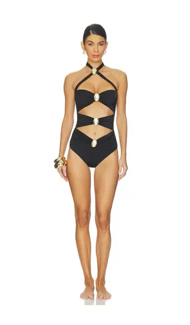 Cin Cin Diamond Moonstone Cut-out Swimsuit | Thumbnail 1 Cin Cin Diamond Moonstone Cut-out Swimsuit | Thumbnail 1