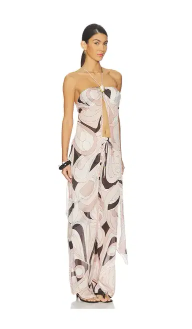 CIN CIN Coral Moonstone Drape Top | Thumbnail 2 CIN CIN Coral Moonstone Drape Top | Thumbnail 2