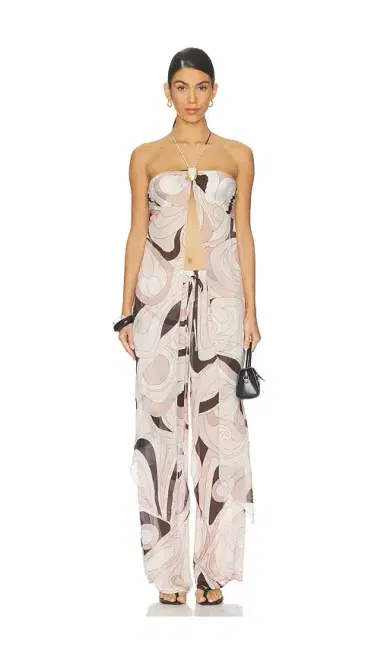 CIN CIN Coral Moonstone Drape Top | Thumbnail 1 CIN CIN Coral Moonstone Drape Top | Thumbnail 1