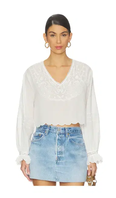 For Love & Lemons Agnes Blouse | Thumbnail 1 For Love & Lemons Agnes Blouse | Thumbnail 1