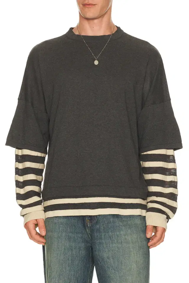 Gauzine Stripe Long Sleeves Gauzine Stripe Long Sleeves