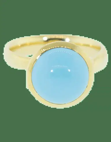 TAMARA COMOLLI Large Turquoise Bouton Ring | Thumbnail 3 TAMARA COMOLLI Large Turquoise Bouton Ring | Thumbnail 3