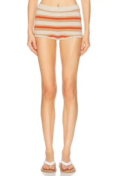 The Elder Statesman Hallie Stripe Tap Short | Thumbnail 1 The Elder Statesman Hallie Stripe Tap Short | Thumbnail 1