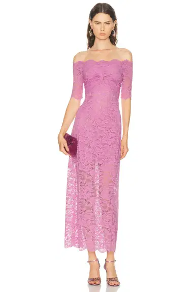 RABANNE Off The Shoulder Lace Maxi Dress | Thumbnail 1 RABANNE Off The Shoulder Lace Maxi Dress | Thumbnail 1