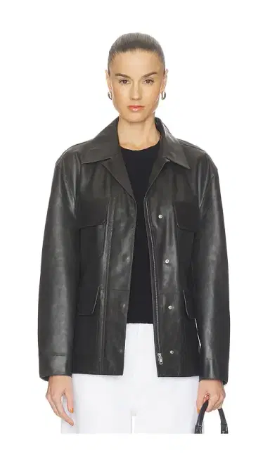 GRLFRND Dara Leather Jacket | Thumbnail 1 GRLFRND Dara Leather Jacket | Thumbnail 1