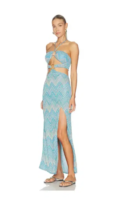 Luli Fama Double Loop Bandeau Long Dress | Thumbnail 2 Luli Fama Double Loop Bandeau Long Dress | Thumbnail 2