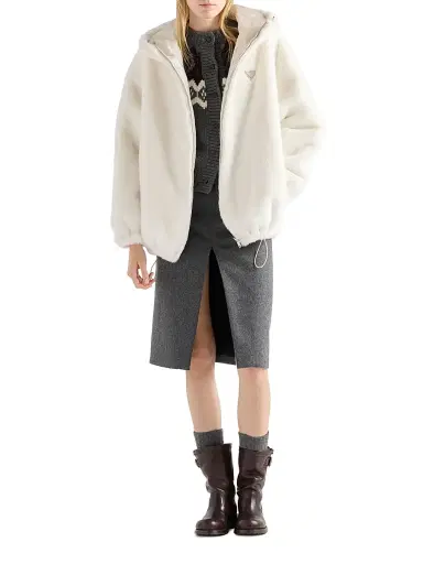 Prada Women's Reversible Aspen Jacket - White | Thumbnail 6 Prada Women's Reversible Aspen Jacket - White | Thumbnail 6