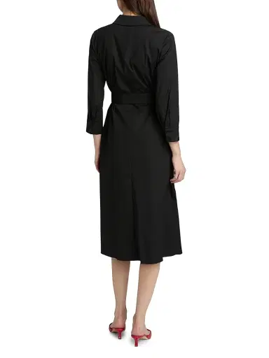 Carolina Herrera Women's Floral Embroidered Cotton-Blend Shirtdress - Black Multi | Thumbnail 5 Carolina Herrera Women's Floral Embroidered Cotton-Blend Shirtdress - Black Multi | Thumbnail 5