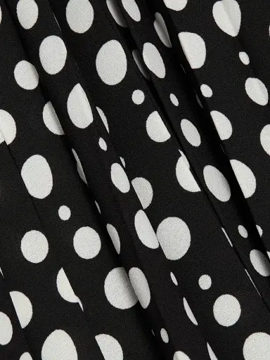 Elie Tahari Women's The Nina Polka Dot Combo Midi-Dress - Black And White | Thumbnail 7 Elie Tahari Women's The Nina Polka Dot Combo Midi-Dress - Black And White | Thumbnail 7
