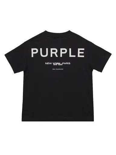 Purple Brand Little Boy's & Boy's Logo Jersey T-Shirt - Black | Thumbnail 2 Purple Brand Little Boy's & Boy's Logo Jersey T-Shirt - Black | Thumbnail 2