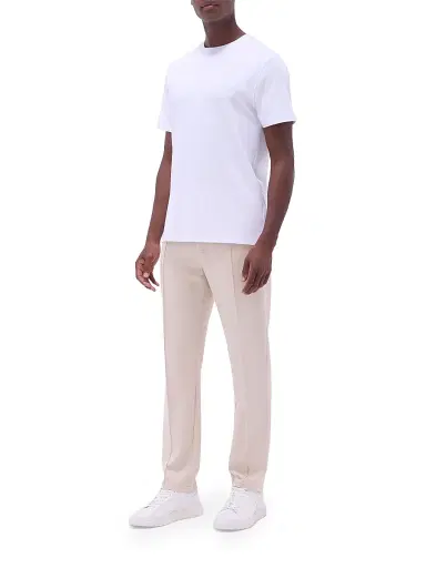 Bugatchi Men's Hank Crewneck Pima Cotton T-Shirt - White - Size XXL | Thumbnail 2 Bugatchi Men's Hank Crewneck Pima Cotton T-Shirt - White - Size XXL | Thumbnail 2