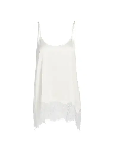 Staud Women's Chloe Silk Tank Top - Ivory - Size XL | Thumbnail 1 Staud Women's Chloe Silk Tank Top - Ivory - Size XL | Thumbnail 1