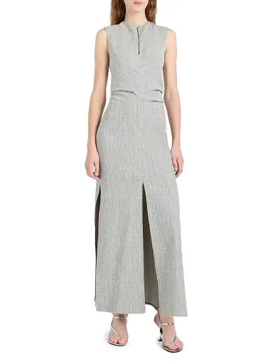 Proenza Schouler Women's Selene Melange Slit Maxi Dress | Thumbnail 2 Proenza Schouler Women's Selene Melange Slit Maxi Dress | Thumbnail 2
