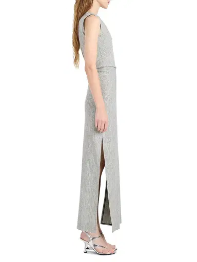 Proenza Schouler Women's Selene Melange Slit Maxi Dress | Thumbnail 3 Proenza Schouler Women's Selene Melange Slit Maxi Dress | Thumbnail 3