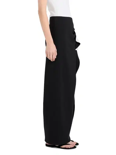 Proenza Schouler Women's Cella Ruffled Crepe Maxi Skirt | Thumbnail 4 Proenza Schouler Women's Cella Ruffled Crepe Maxi Skirt | Thumbnail 4
