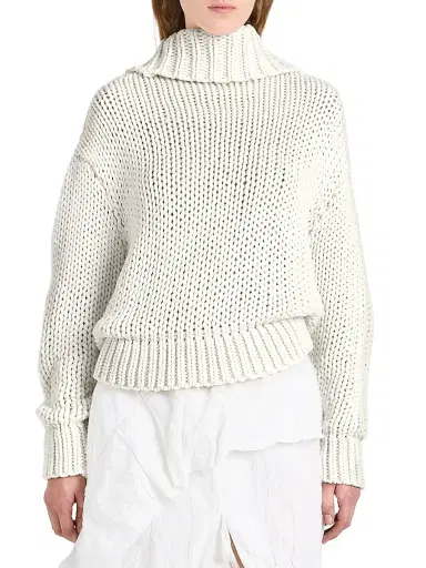 Proenza Schouler Women's Alexandra Ribbed Scoop-Back Sweater | Thumbnail 3 Proenza Schouler Women's Alexandra Ribbed Scoop-Back Sweater | Thumbnail 3