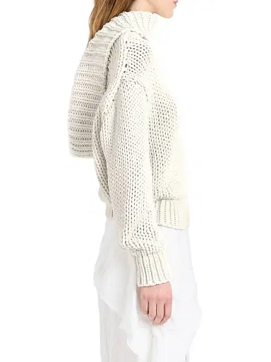 Proenza Schouler Women's Alexandra Ribbed Scoop-Back Sweater | Thumbnail 4 Proenza Schouler Women's Alexandra Ribbed Scoop-Back Sweater | Thumbnail 4