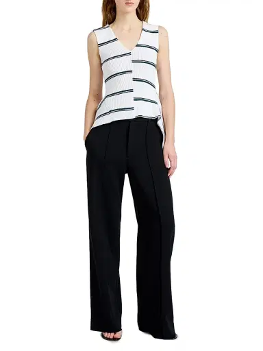 Proenza Schouler Women's Eugenie Top In Rib Knit | Thumbnail 2 Proenza Schouler Women's Eugenie Top In Rib Knit | Thumbnail 2