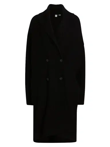 Toteme Women's Shawl Wool Cocoon Cardigan - Black | Thumbnail 1 Toteme Women's Shawl Wool Cocoon Cardigan - Black | Thumbnail 1