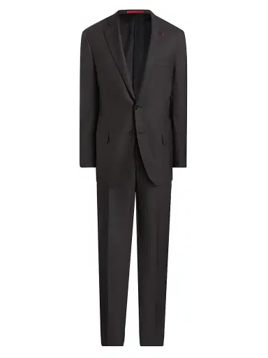 Isaia Men's Sanita Wool Suit - Grigio Scuro - Size 38 | Thumbnail 1 Isaia Men's Sanita Wool Suit - Grigio Scuro - Size 38 | Thumbnail 1