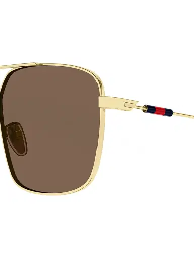 Gucci Men's Light Details 59MM Square Sunglasses - Gold Brown | Thumbnail 3 Gucci Men's Light Details 59MM Square Sunglasses - Gold Brown | Thumbnail 3