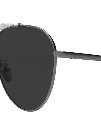 Gucci Men's Bamboo Metal 60MM Pilot Sunglasses - Silver Black | Thumbnail 3 Gucci Men's Bamboo Metal 60MM Pilot Sunglasses - Silver Black | Thumbnail 3