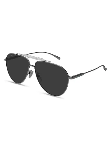 Gucci Men's Bamboo Metal 60MM Pilot Sunglasses - Silver Black | Thumbnail 1 Gucci Men's Bamboo Metal 60MM Pilot Sunglasses - Silver Black | Thumbnail 1