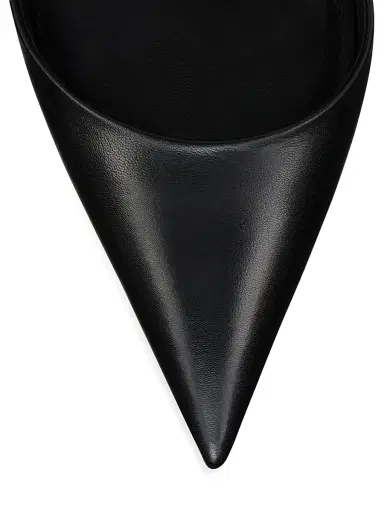 Christian Louboutin Women's Milena Leather 100MM Strappy Pumps - Black | Thumbnail 4 Christian Louboutin Women's Milena Leather 100MM Strappy Pumps - Black | Thumbnail 4