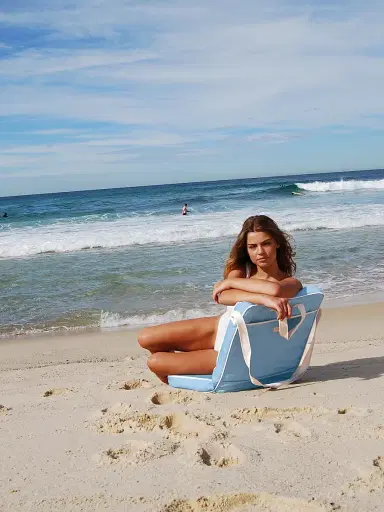 Sunnylife Take Anywhere Sea Sage Folding Chair - Blue | Thumbnail 9 Sunnylife Take Anywhere Sea Sage Folding Chair - Blue | Thumbnail 9
